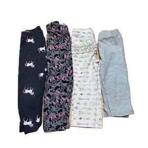 2T 24m Pants Bundle Girls Disney Minnie Mouse Arrow Ruffle Butt Unicorn Gray